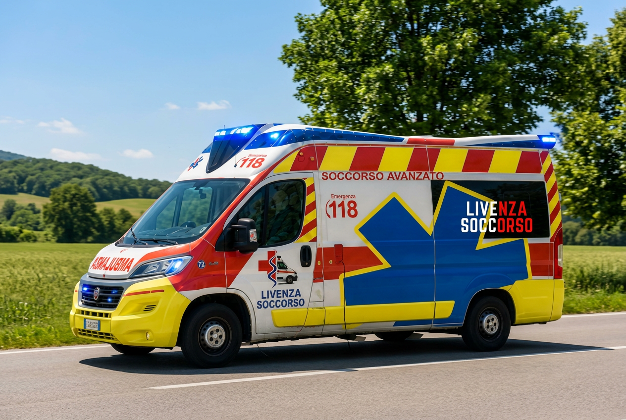 Ambulanza Livenza Soccorso con operatore sanitario